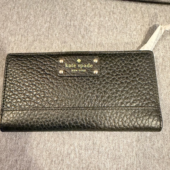 kate spade Accessories - Kate Spade Textured Black Wallet